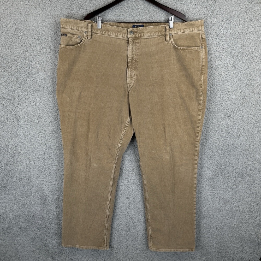 Polo Ralph Lauren Corduroy Pants Straight‎ Leg Brown 5-Pocket Mens 48x32